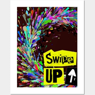 Swipe up Posters and Art